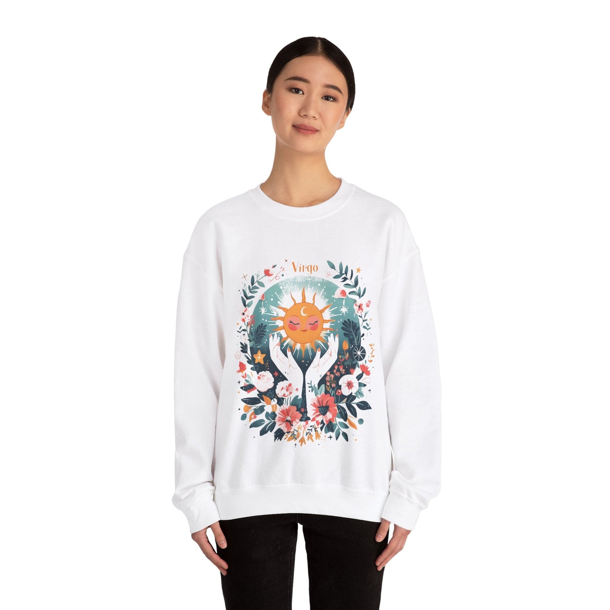 Sweatshirt Sunlit Maiden Virgo Sweater: Lush Serenity