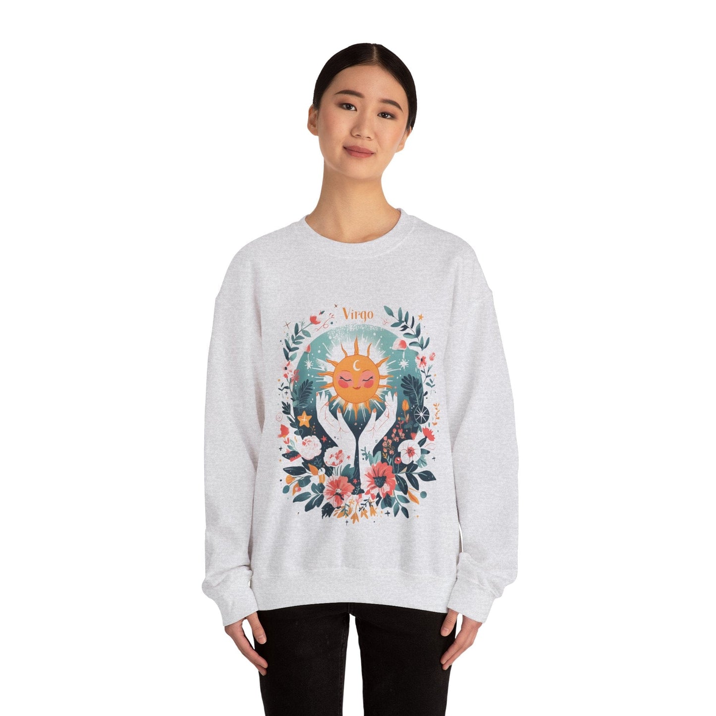 Sweatshirt Sunlit Maiden Virgo Sweater: Lush Serenity