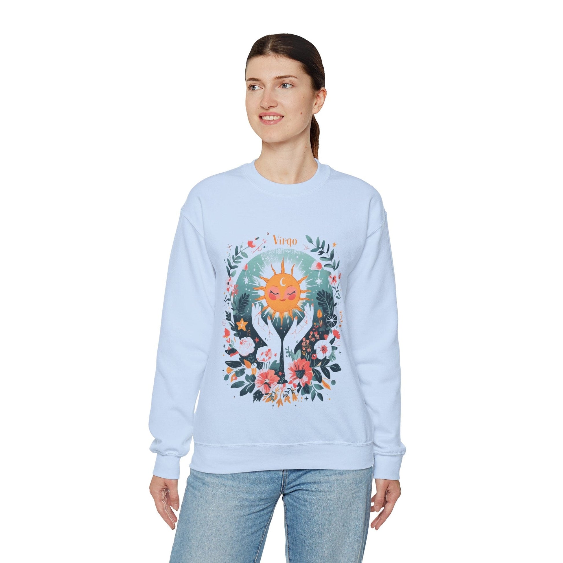 Sweatshirt Sunlit Maiden Virgo Sweater: Lush Serenity