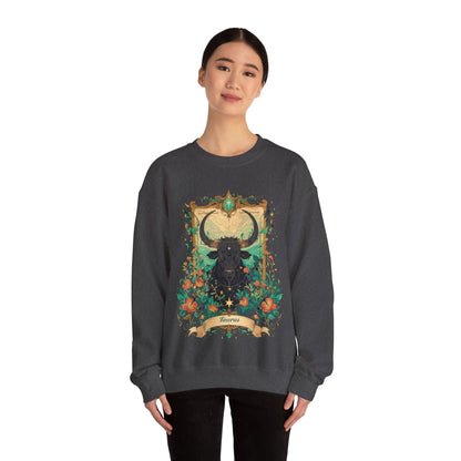 Sweatshirt Taurus Blossom: Celestial Garden Astrology Sweater