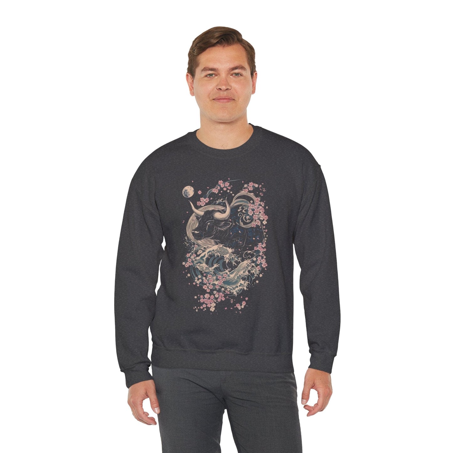 Sweatshirt Taurus Blossom Embrace Sweater: Serenity in Bloom