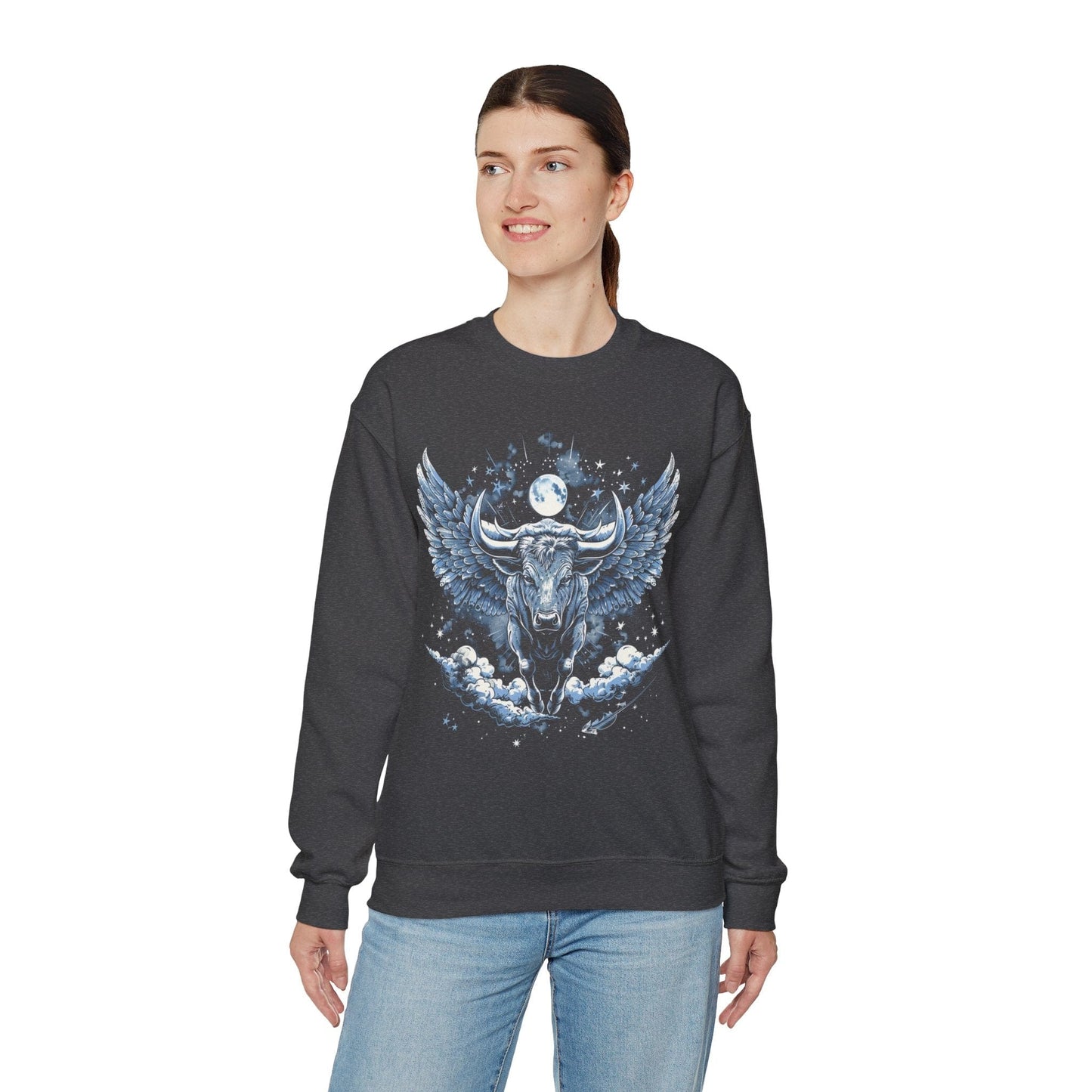 Sweatshirt Taurus Celestial Bull Sweater: Cosmic Resilience