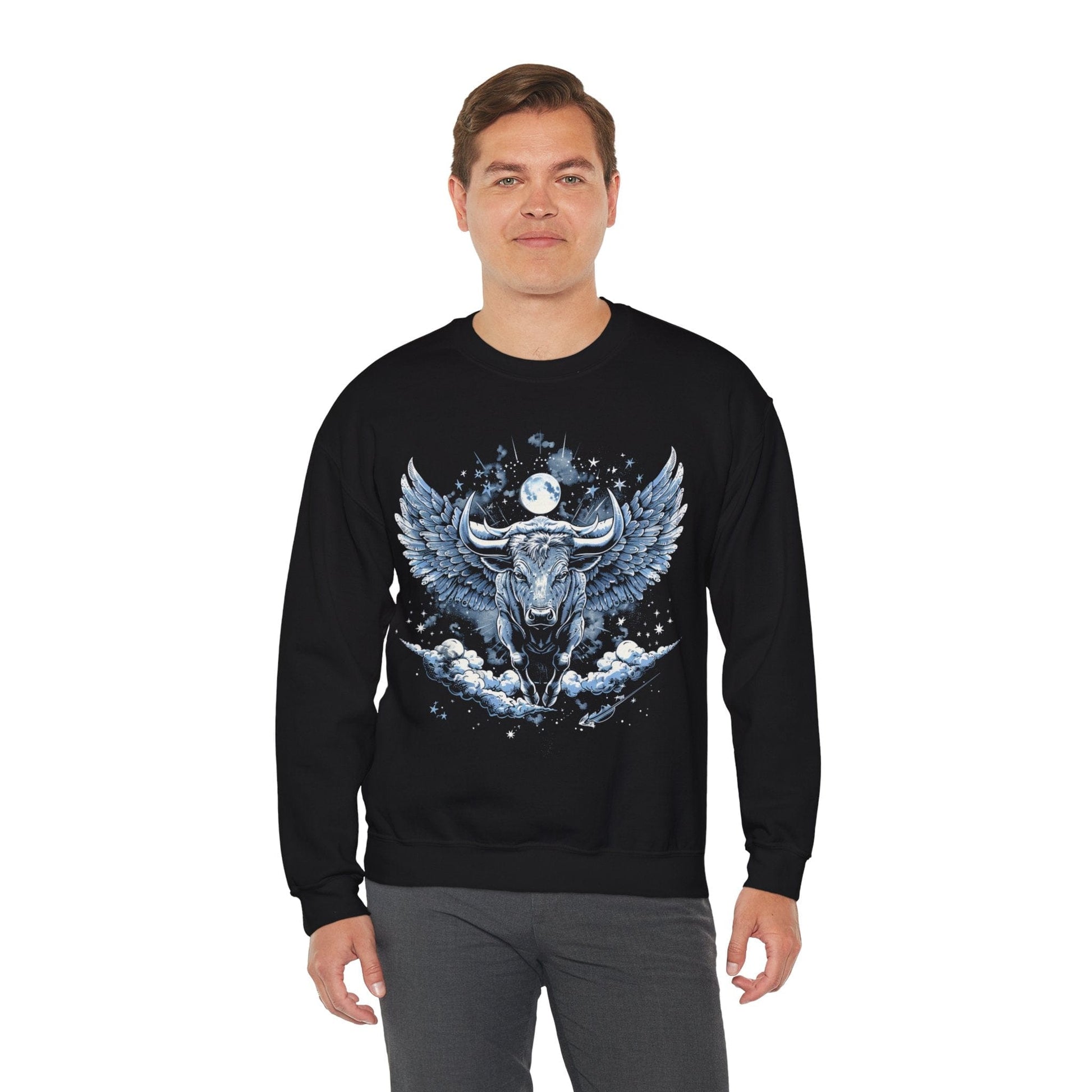 Sweatshirt Taurus Celestial Bull Sweater: Cosmic Resilience