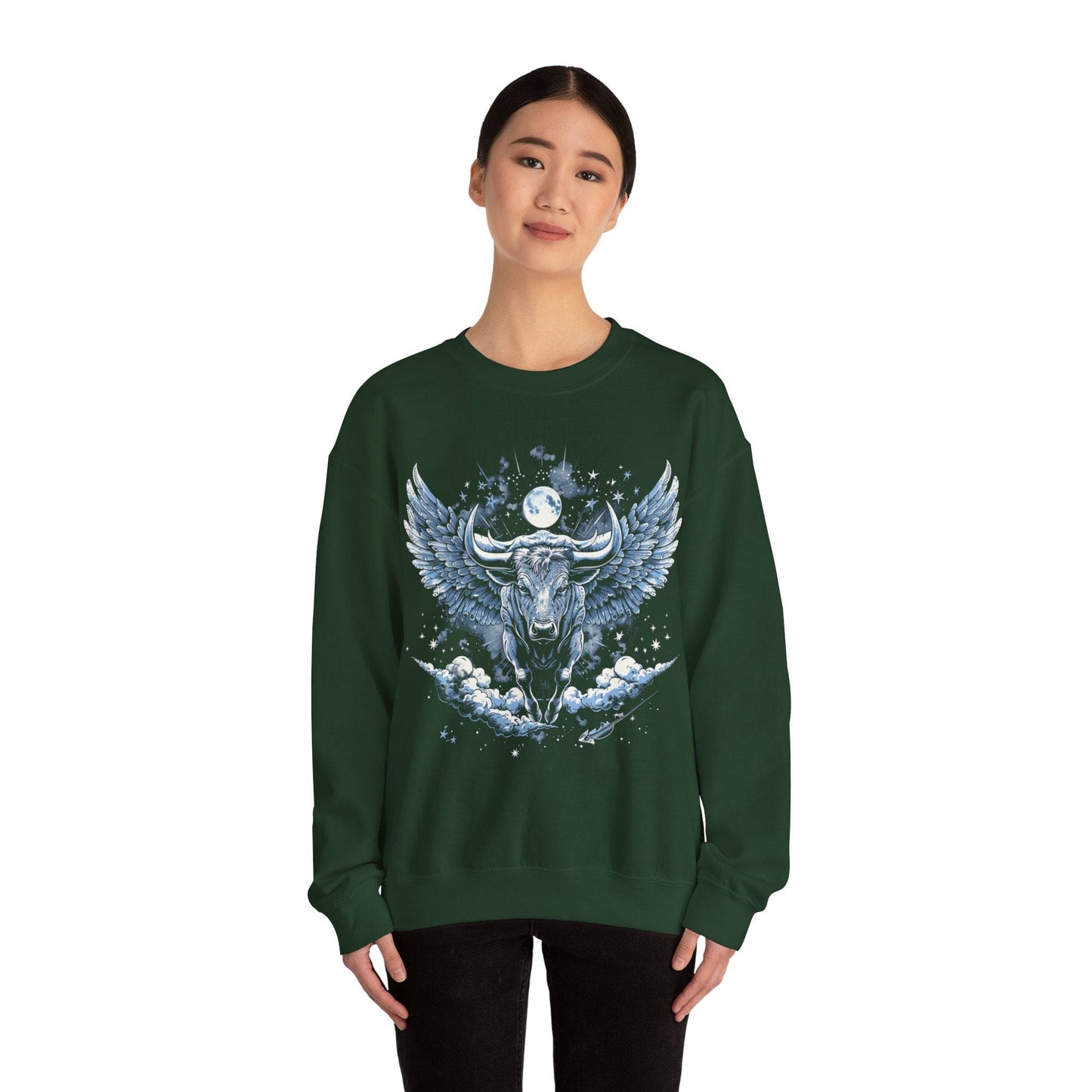 Sweatshirt Taurus Celestial Bull Sweater: Cosmic Resilience