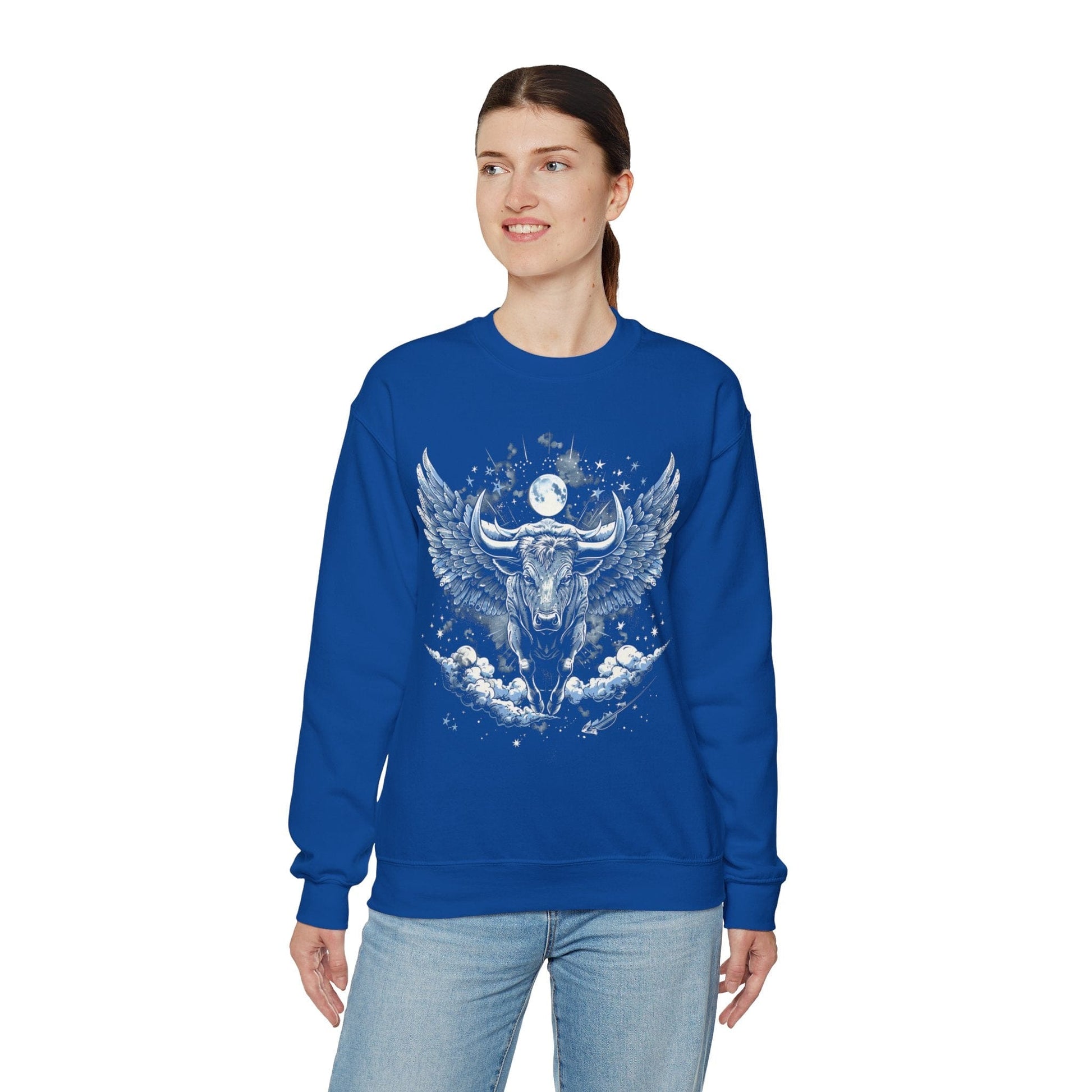 Sweatshirt Taurus Celestial Bull Sweater: Cosmic Resilience