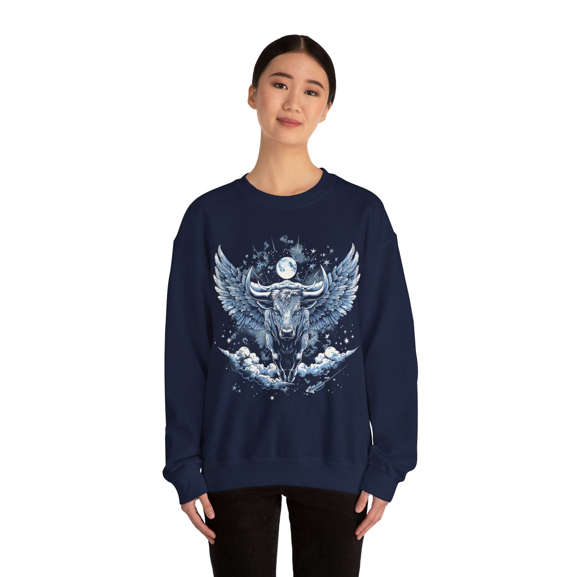 Sweatshirt Taurus Celestial Bull Sweater: Cosmic Resilience