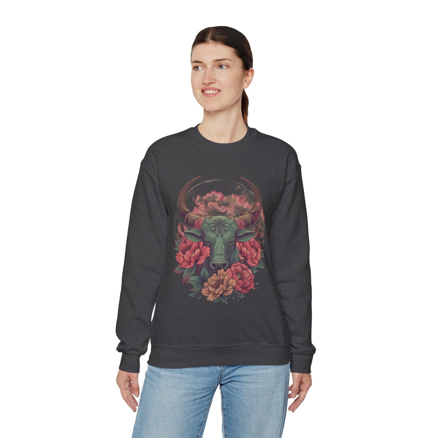 Sweatshirt Taurus Floral Majesty Sweater