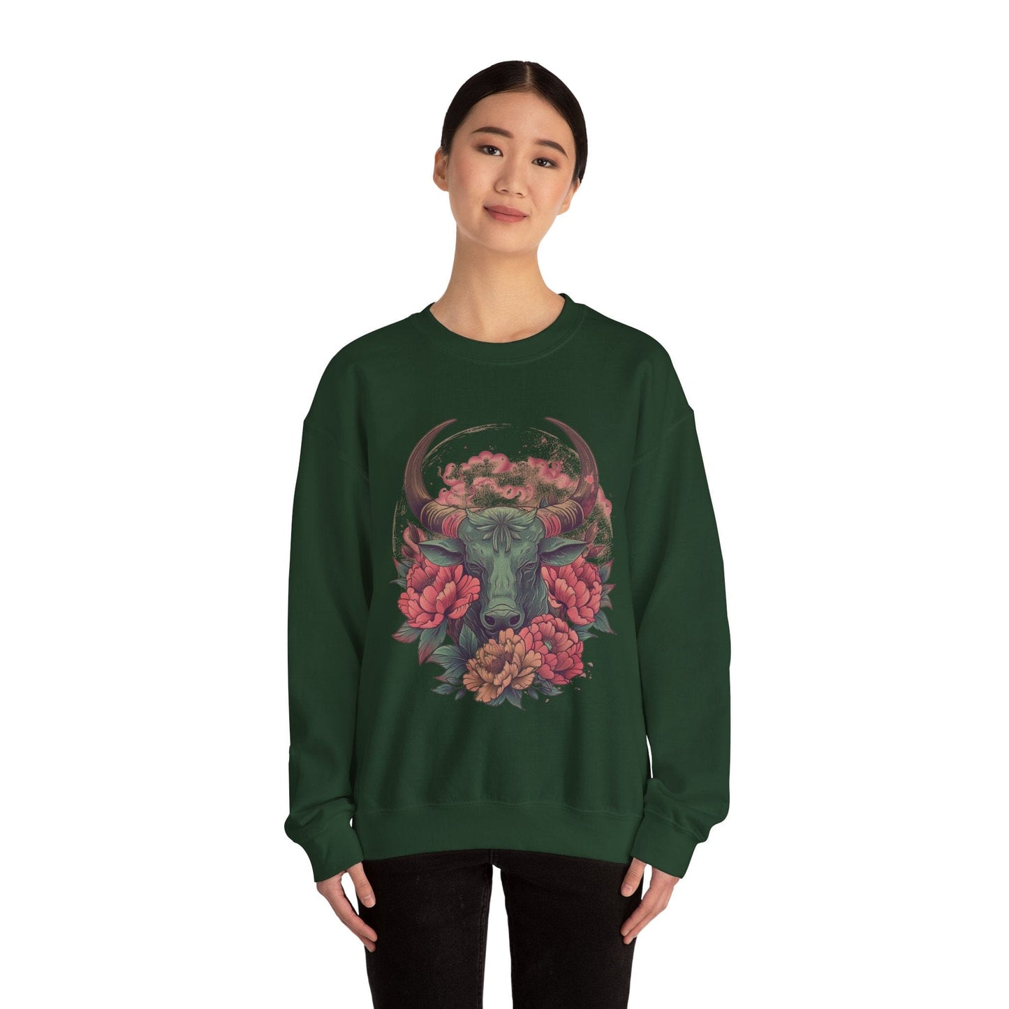 Sweatshirt Taurus Floral Majesty Sweater