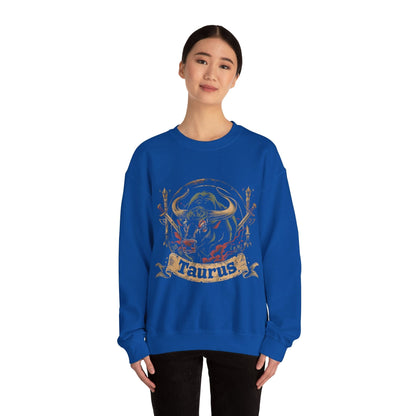 Sweatshirt Taurus Warrior Crest Sweater: Valor in Threads