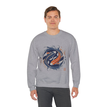 Sweatshirt Traditional Koi Pisces Soft Sweater: Embrace the Depths