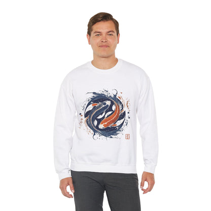 Sweatshirt Traditional Koi Pisces Soft Sweater: Embrace the Depths