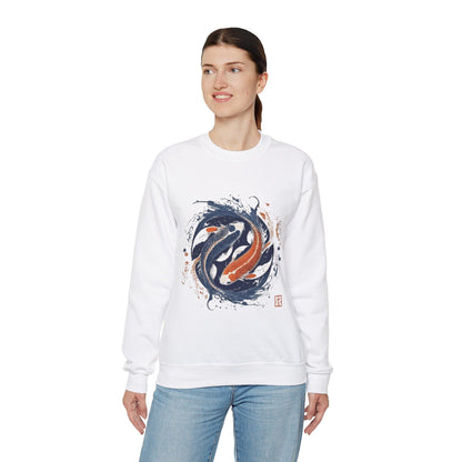 Sweatshirt Traditional Koi Pisces Soft Sweater: Embrace the Depths