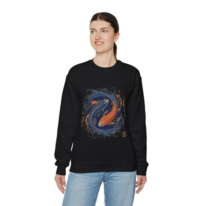 Sweatshirt Traditional Koi Pisces Soft Sweater: Embrace the Depths