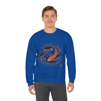 Sweatshirt Traditional Koi Pisces Soft Sweater: Embrace the Depths