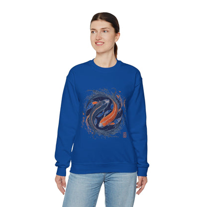 Sweatshirt Traditional Koi Pisces Soft Sweater: Embrace the Depths