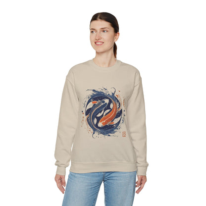 Sweatshirt Traditional Koi Pisces Soft Sweater: Embrace the Depths