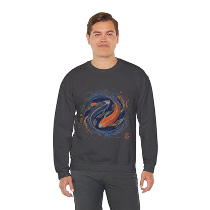 Sweatshirt Traditional Koi Pisces Soft Sweater: Embrace the Depths