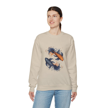 Sweatshirt Traditional Pisces Koi Soft Sweater