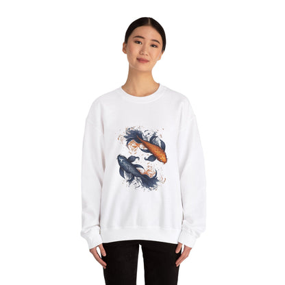 Sweatshirt Traditional Pisces Koi Soft Sweater