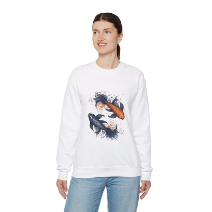 Sweatshirt Traditional Pisces Koi Soft Sweater