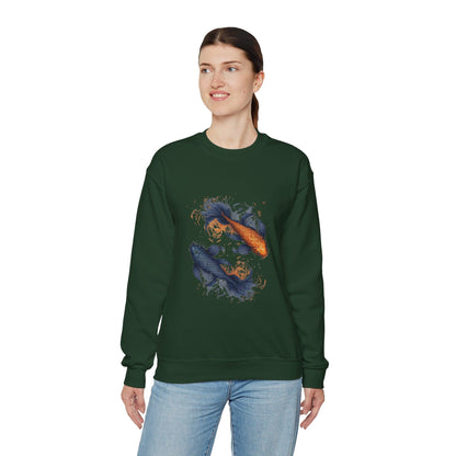 Sweatshirt Traditional Pisces Koi Soft Sweater