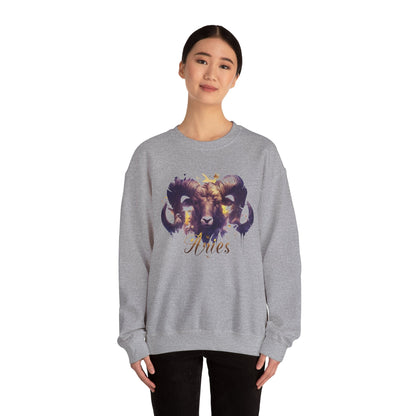 Sweatshirt Vivid Aries Spirit Soft Sweater: Embrace Your Fire