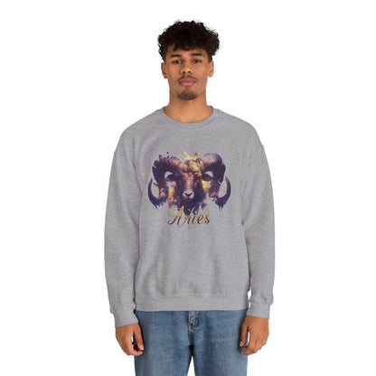 Sweatshirt Vivid Aries Spirit Soft Sweater: Embrace Your Fire