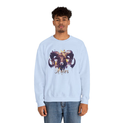 Sweatshirt Vivid Aries Spirit Soft Sweater: Embrace Your Fire