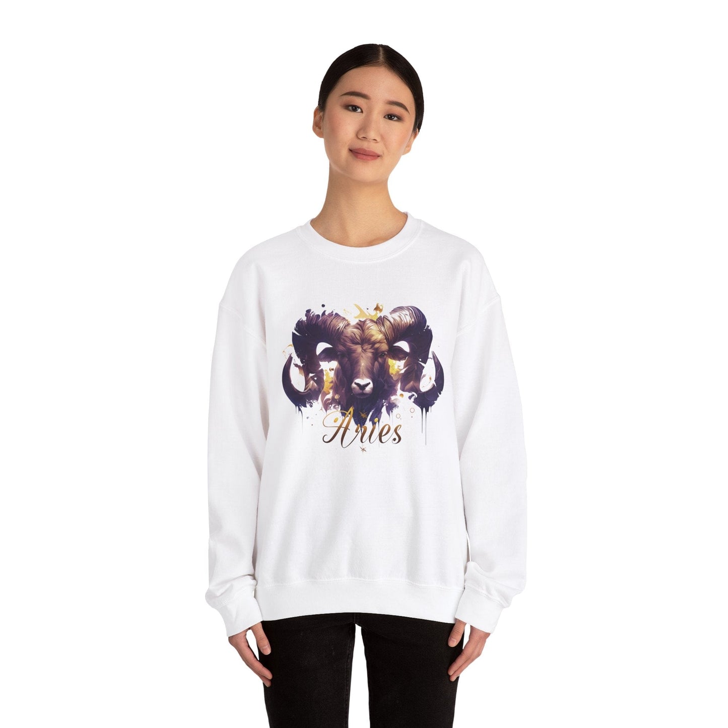 Sweatshirt Vivid Aries Spirit Soft Sweater: Embrace Your Fire