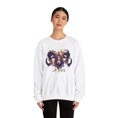 Sweatshirt Vivid Aries Spirit Soft Sweater: Embrace Your Fire