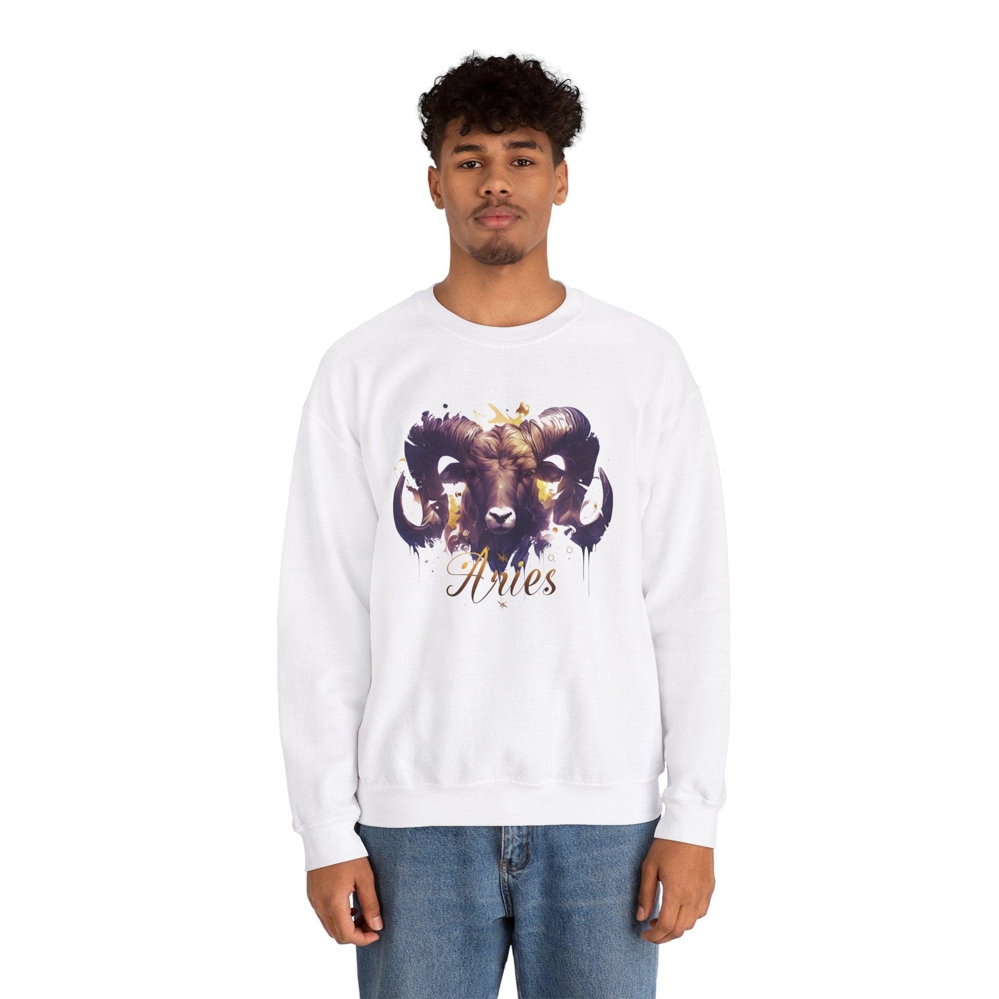 Sweatshirt Vivid Aries Spirit Soft Sweater: Embrace Your Fire