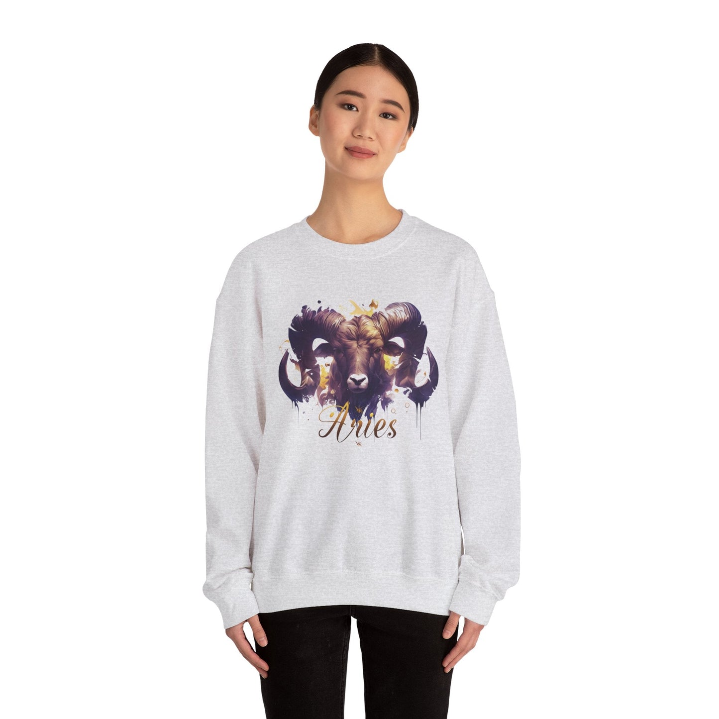 Sweatshirt Vivid Aries Spirit Soft Sweater: Embrace Your Fire