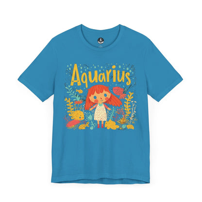 T-Shirt Aqua / S Aquarius Whimsy T-Shirt: Dive Into Playful Seas of Imagination