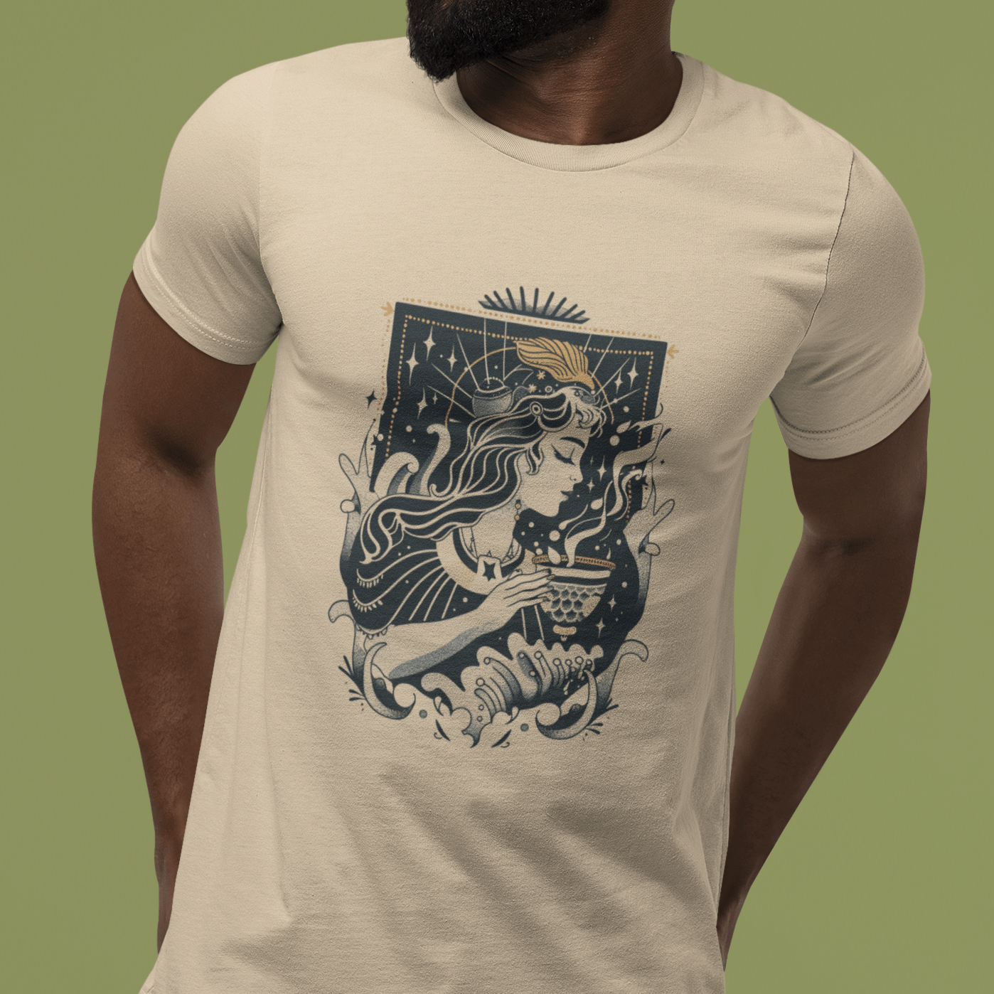 T-Shirt Aquarian Dreams TShirt: Whispers of the Water Bearer