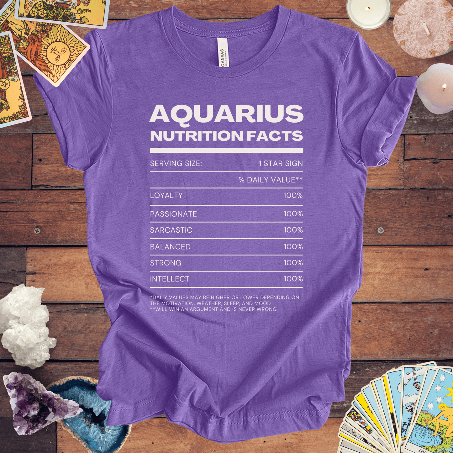 T-Shirt Aquarius Nutrition Facts T-Shirt