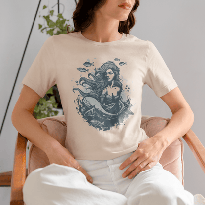 T-Shirt Aquarius Siren T-Shirt: Enchanting Depths for the Visionary Spirit