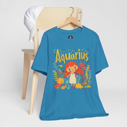T-Shirt Aquarius Whimsy T-Shirt: Dive Into Playful Seas of Imagination