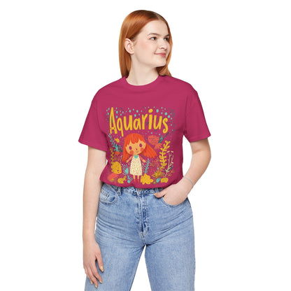 T-Shirt Aquarius Whimsy T-Shirt: Dive Into Playful Seas of Imagination