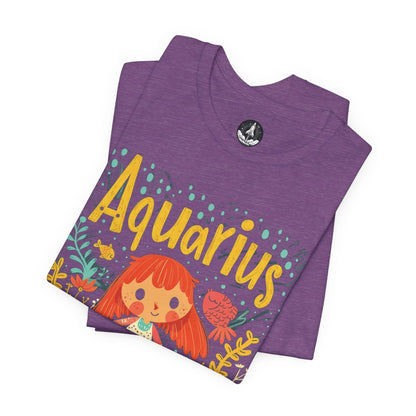 T-Shirt Aquarius Whimsy T-Shirt: Dive Into Playful Seas of Imagination