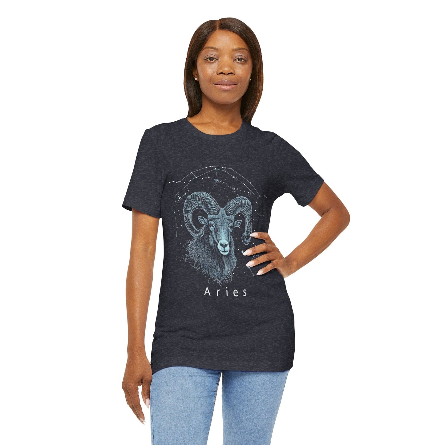 T-Shirt Aries Ascend T-Shirt: Eco-Friendly Zodiac Comfort | Unisex Astrology Tee