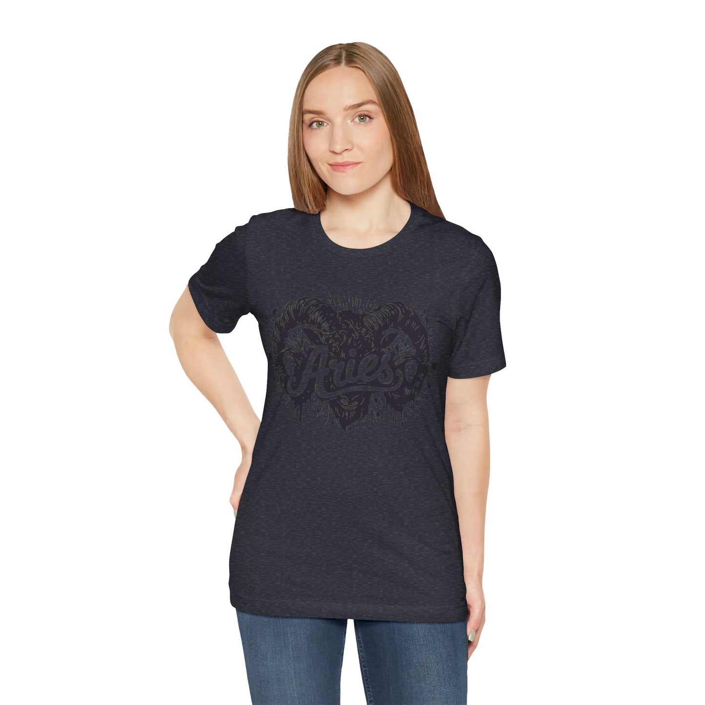 T-Shirt Aries Bold Ram Tee - Unleash Your Zodiac Power