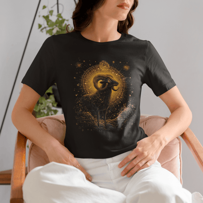 T-Shirt Aries Celestial Guardian Tarot Card T-Shirt