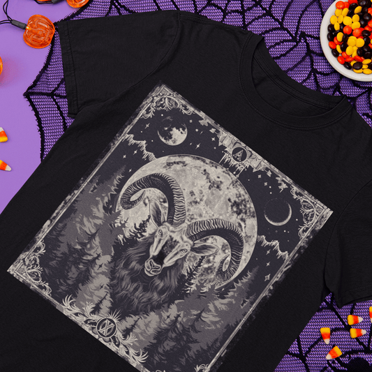 T-Shirt Aries Horror Tarot Card T-Shirt - Halloween Limited Edition