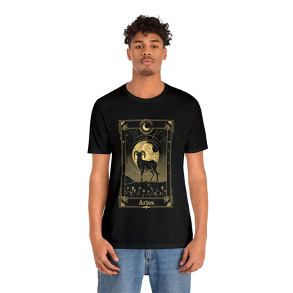 T-Shirt Aries Tarot Card TShirt: Unleash Your Inner Warrior Spirit