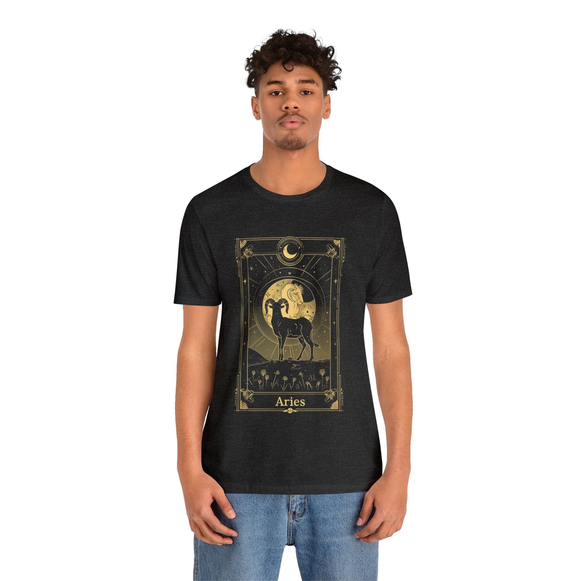 T-Shirt Aries Tarot Card TShirt: Unleash Your Inner Warrior Spirit