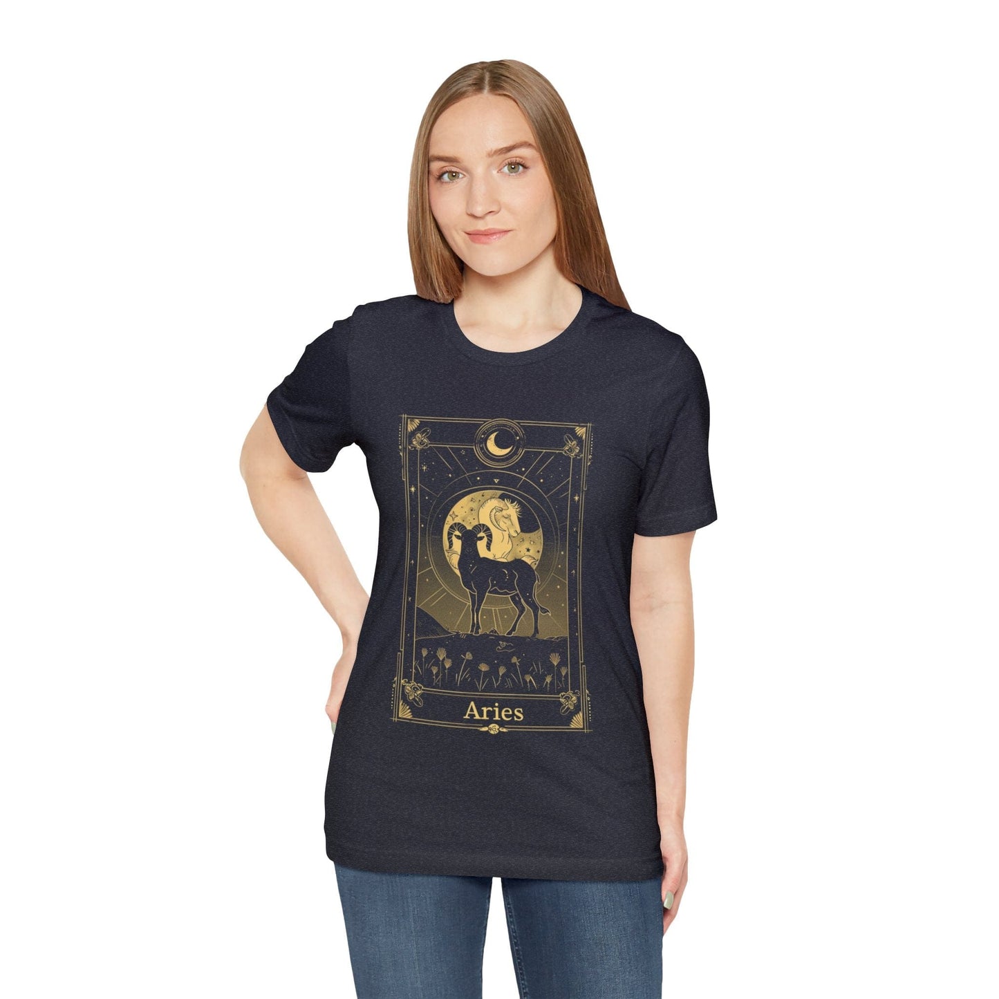 T-Shirt Aries Tarot Card TShirt: Unleash Your Inner Warrior Spirit