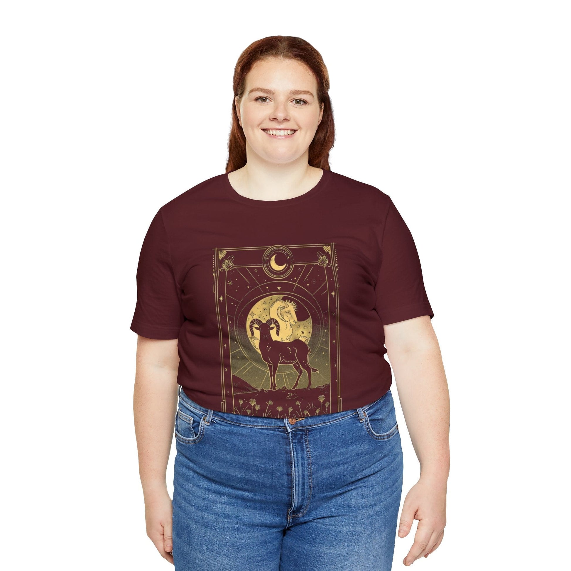 T-Shirt Aries Tarot Card TShirt: Unleash Your Inner Warrior Spirit