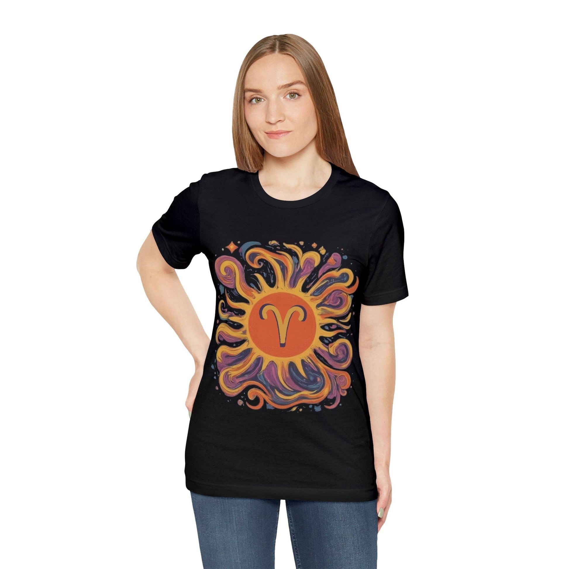 T-Shirt Aries Zodiac Blaze Soft T-Shirt: Ignite Your Wardrobe