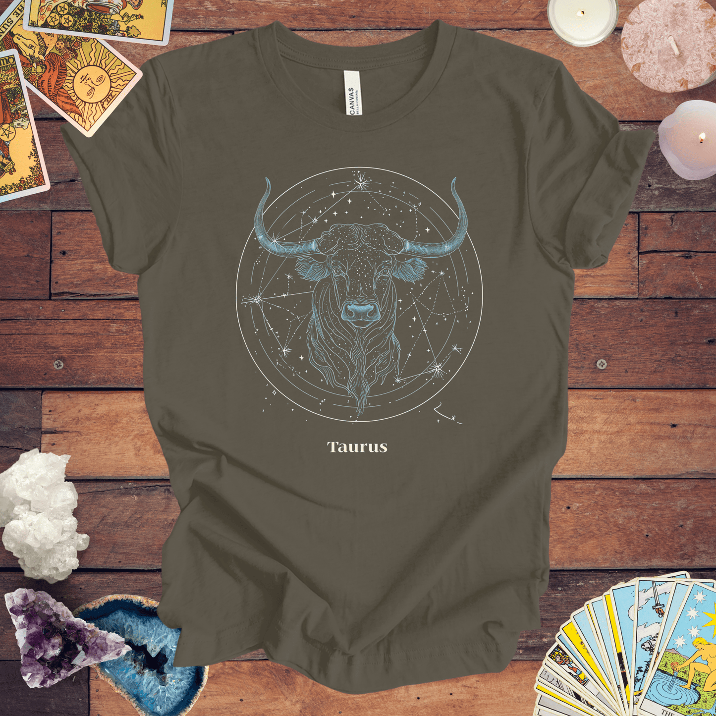 T-Shirt Army / S Taurus Steadfast Bull T-Shirt