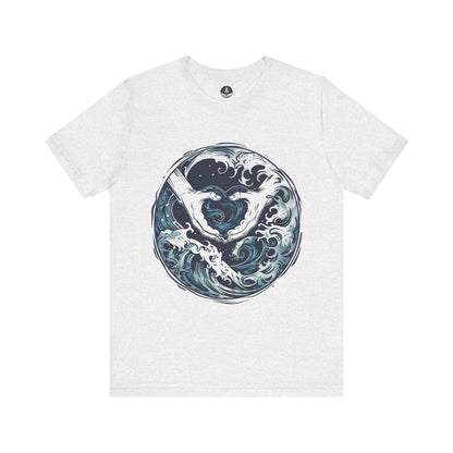 T-Shirt Ash / S Aquarian Currents TShirts: Embrace the Flow